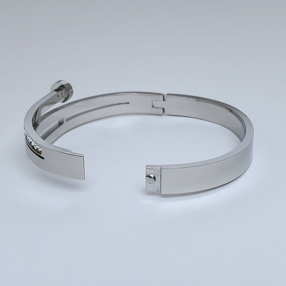 2ct Diamond Womens 14K White Gold Bangle Bracelet 14 Karat Silver New Jewelry